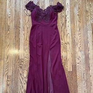 Maroon Wedding Guest Dress